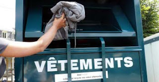bac de collecte de vetements - recyclage - tri bac de collecte de vetements - recyclage - tri
