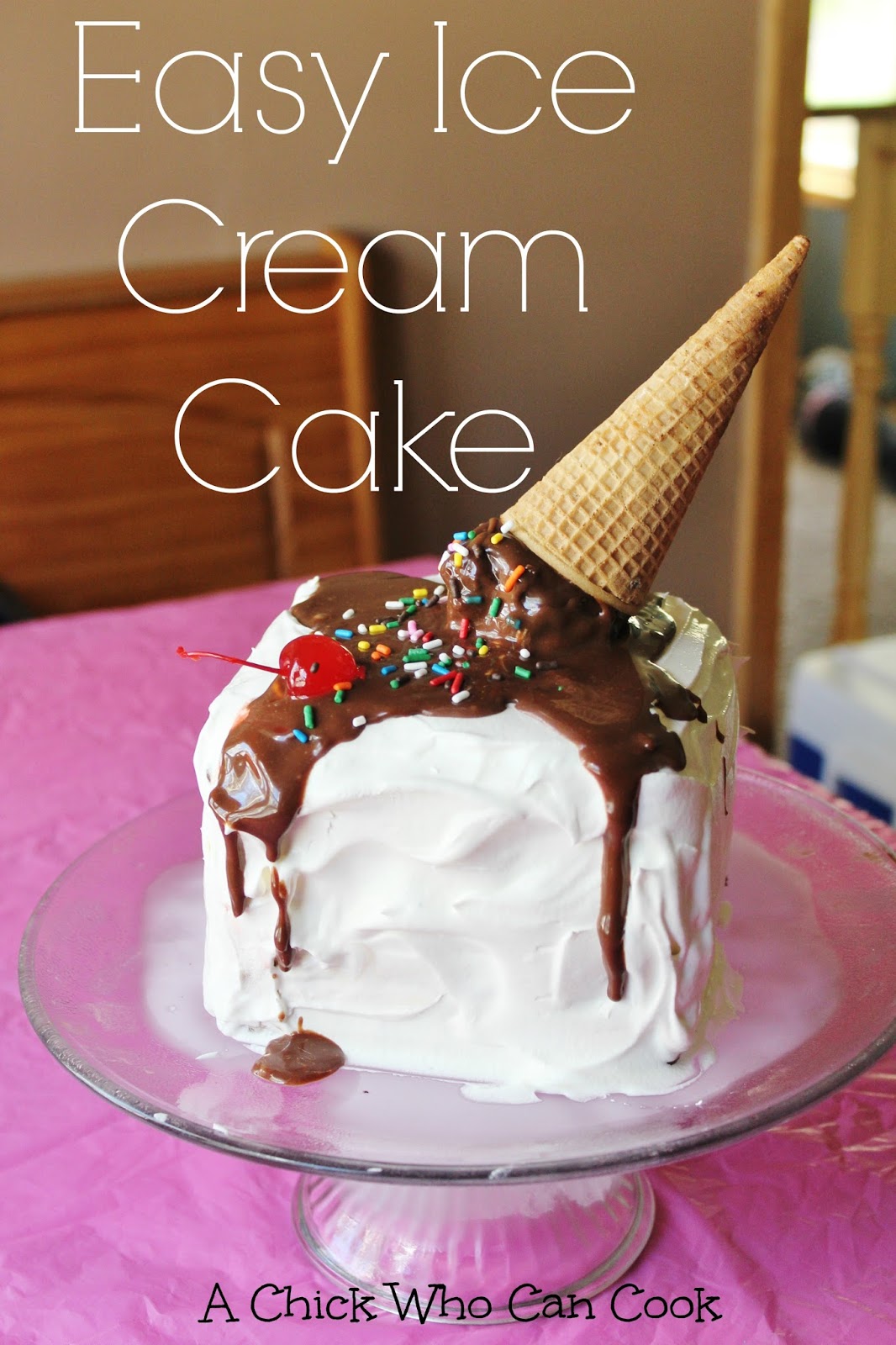 A Chick Who Can Cook Easy Ice Cream Cake