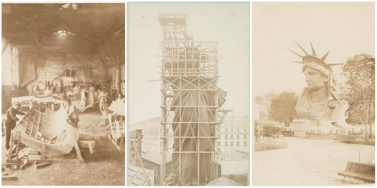 Incredible Photos of the Statue of Liberty Being Built in Paris Before