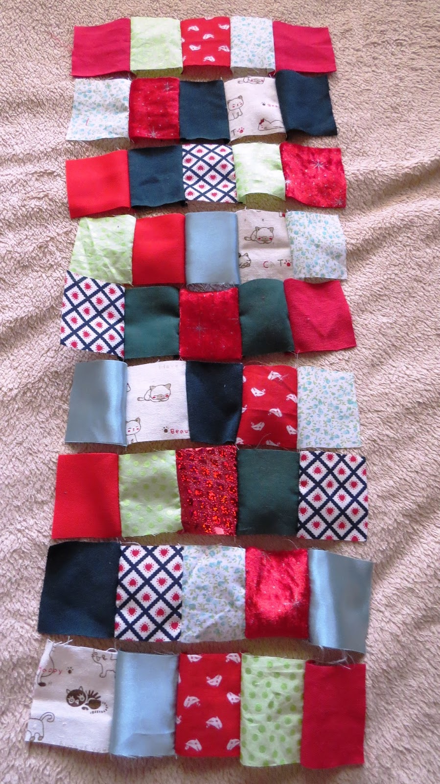 Creating my way to Success Patchwork Gift Bag from Fabric Scraps