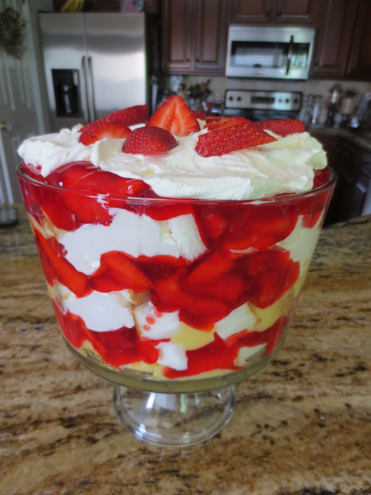 They Are Crafty Strawberry Shortcake Trifle