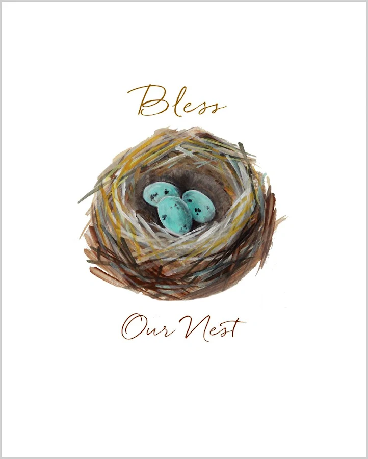 Bless our nest free printable 