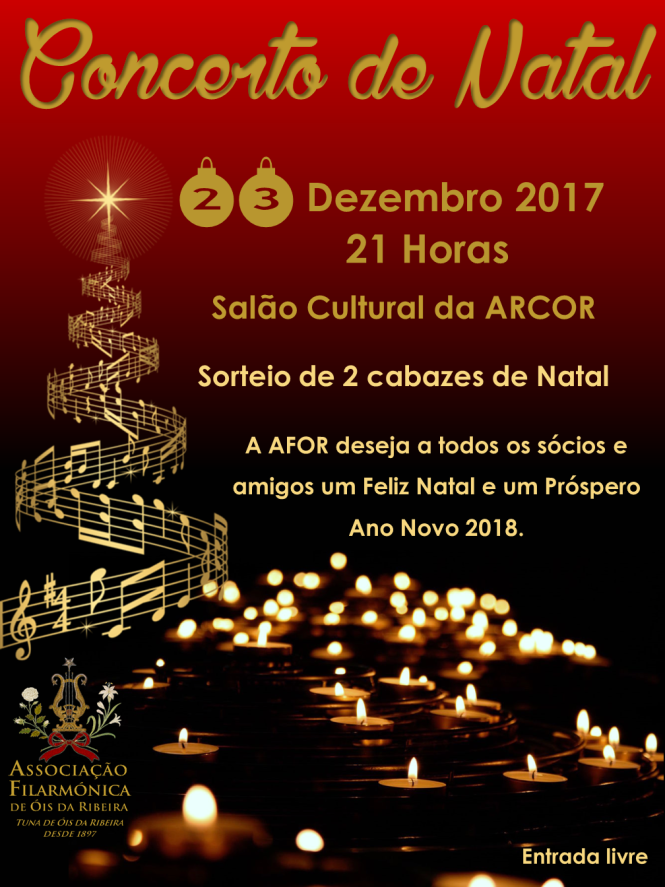 Concerto de Natal da Tuna Musical / Associação Filarmónica de Óis da Ribeira