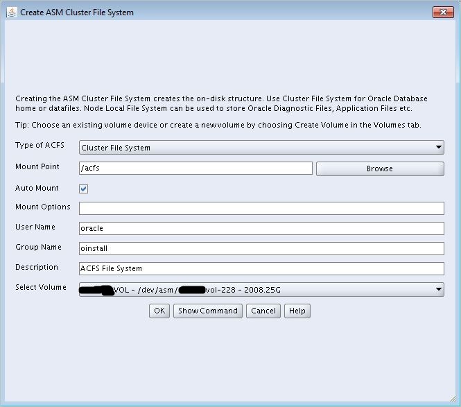 Netsoftmate Technical Blog Configure ACFS on Exadata Database Machine