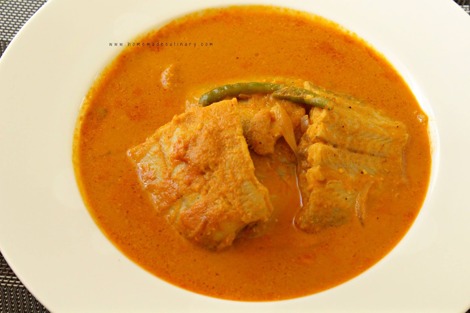 Homemade Culinary TONGUE SOLE FISH CURRY
