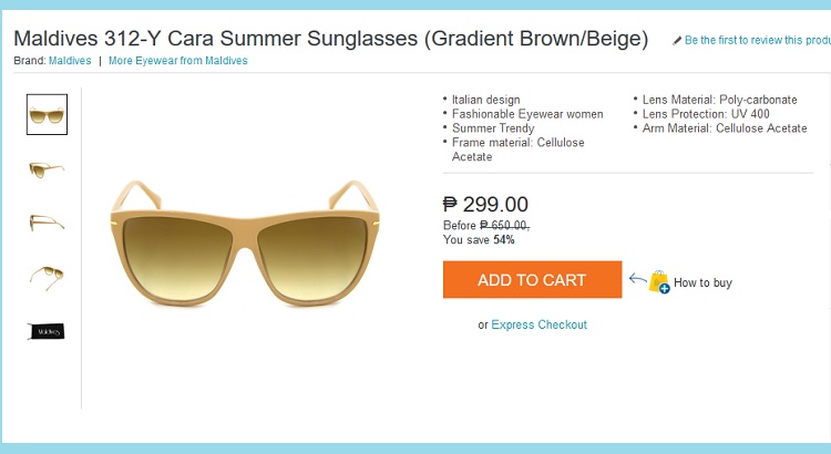The Budget Fashion Seeker - Lazada Maldives Sunglasses