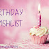Birthday Wishlist 