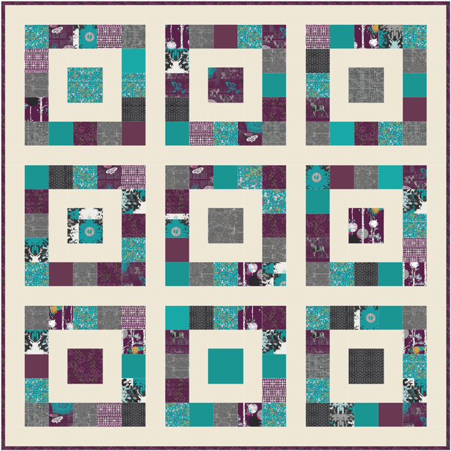 Fort Worth Fabric Studio Arabian Nights Simple Sixteen Quilt