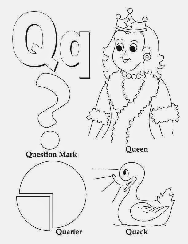 Kids Page: Alphabet Letter Q Worksheet | Printable Coloring Worksheets