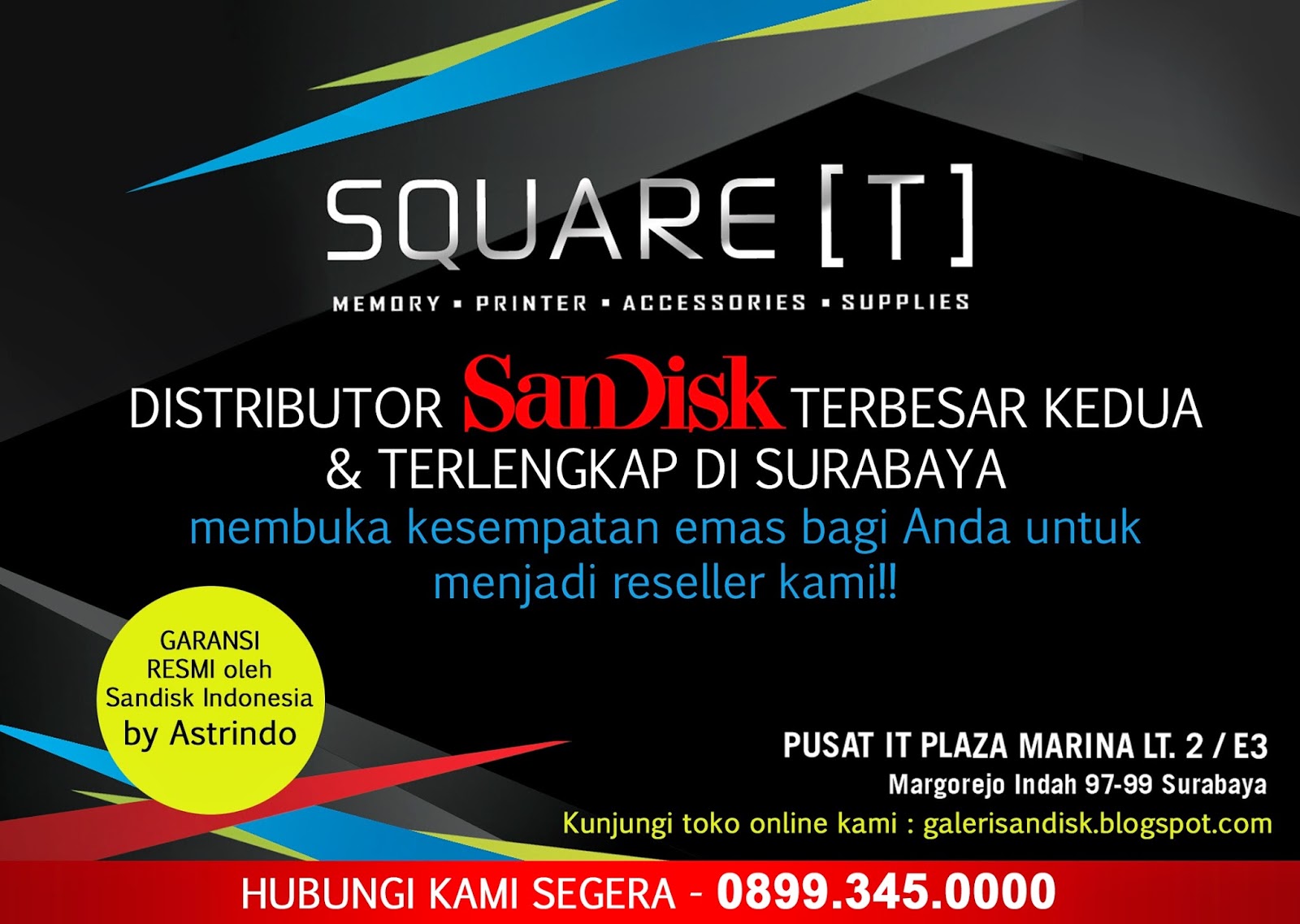 Galeri Sandisk SQUARE is 2 biggest in Surabaya