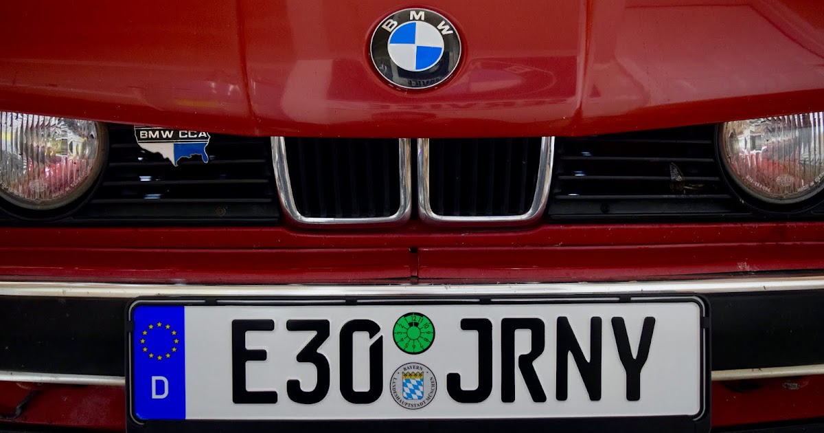 My E30 Journey 325i Convertible Front Euro Plates Personalizing Isolde
