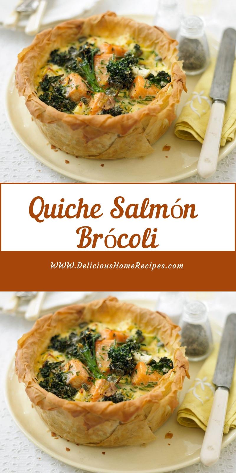 Quiche Salmón Brócoli Quiche Salmón Brócoli