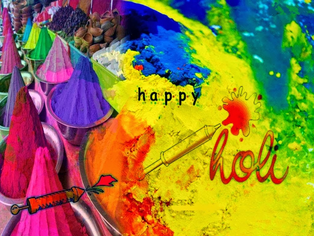 Happy Holi Colourful Wallpaper With Gujiya Thandai Photos Happy Holi