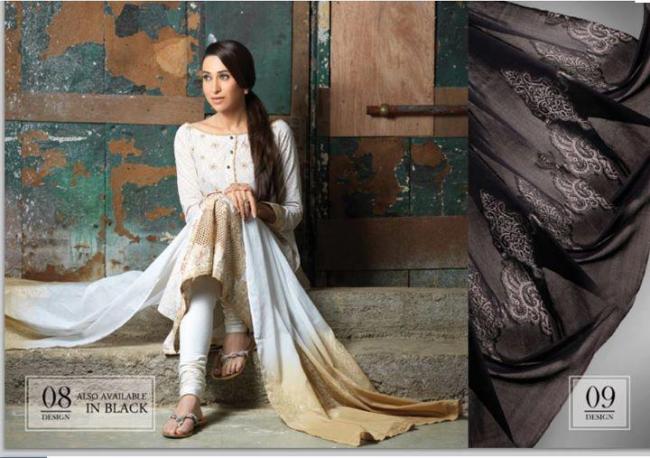 Karishma Kapoor1 - Karishma Kapoor photoshoot for Crescent Lawn 2012 