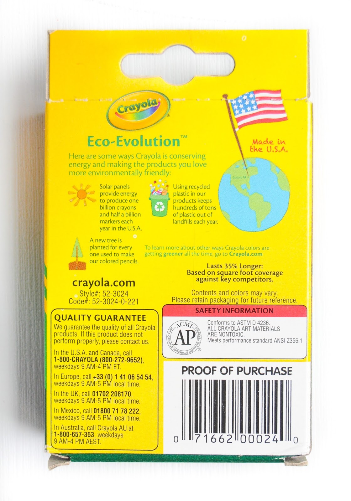 24 Count Crayola Crayons What's Inside the Box Jenny's Crayon Collection