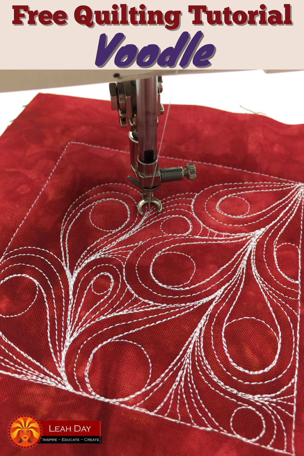 The Free Motion Quilting Project How to Machine Quilt Voodle, Design 487