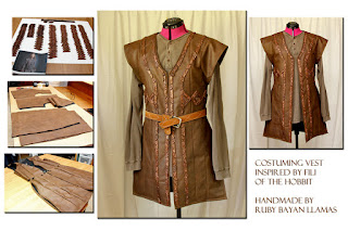Costuming Vest inspired by Fili of The Hobbit