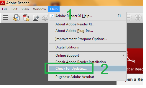 วิธี Update Adobe Reader (Pdfไฟล์)