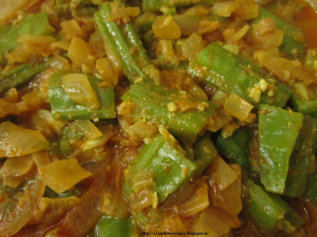 a2zindianrecipes Ridge Gourd with Groundnuts / Dodkyachi Bhaji