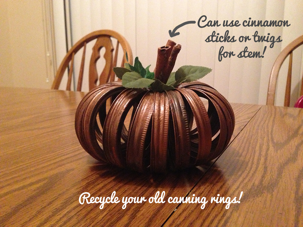 Canby 1st Ward Fantastic Friday Canning Ring Pumpkin Craft