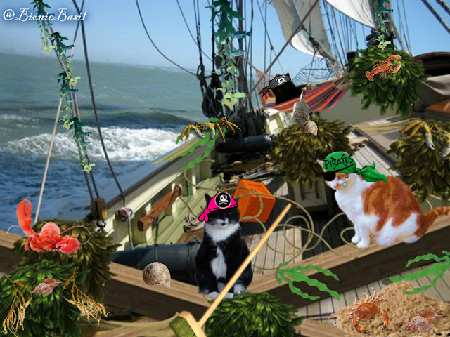**2015 REVISITED** Tuesday Tails ~ The Extraordinary Voyages of Cap'n Basil Blackheart & His Motley Crew ~ Part V ©BionicBasil® 