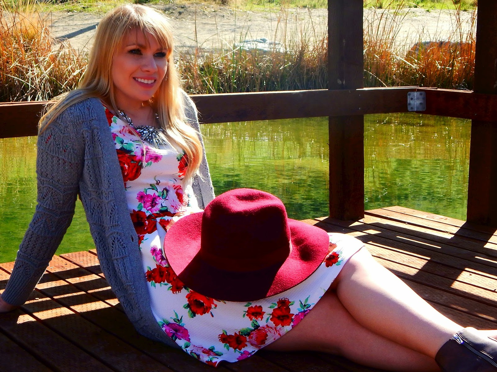 Fall Floral Print Dress Outfit Fall Floral Print Dress Outfit