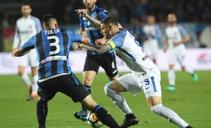 Inter abbattuta nel derby contro l'Atalanta che fa poker.