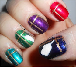 nail christmas presents days silver