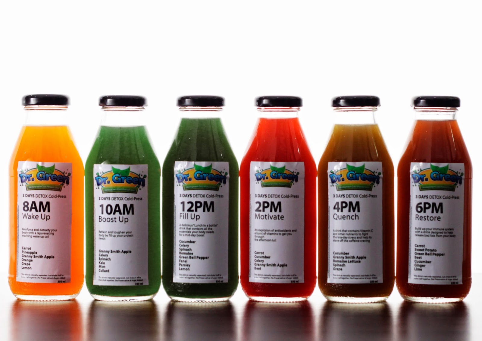 3 Days Detox Cold Pressed Juice Dr. Green Cold Pressed Juice Jakarta