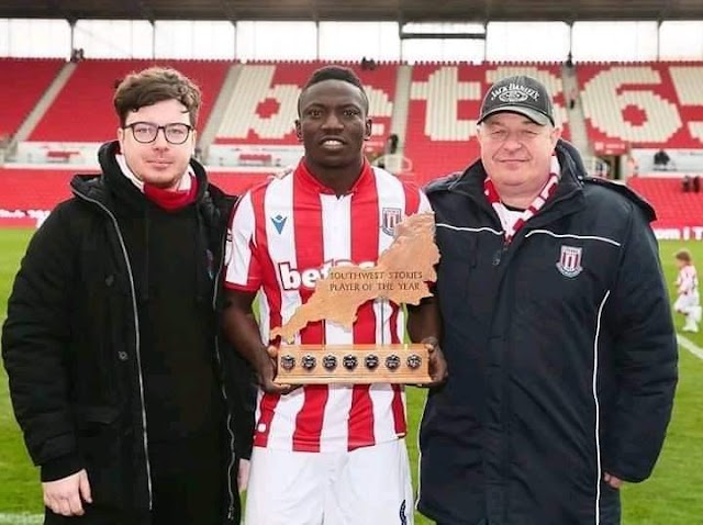 Etebo wins Stoke City player of the year award