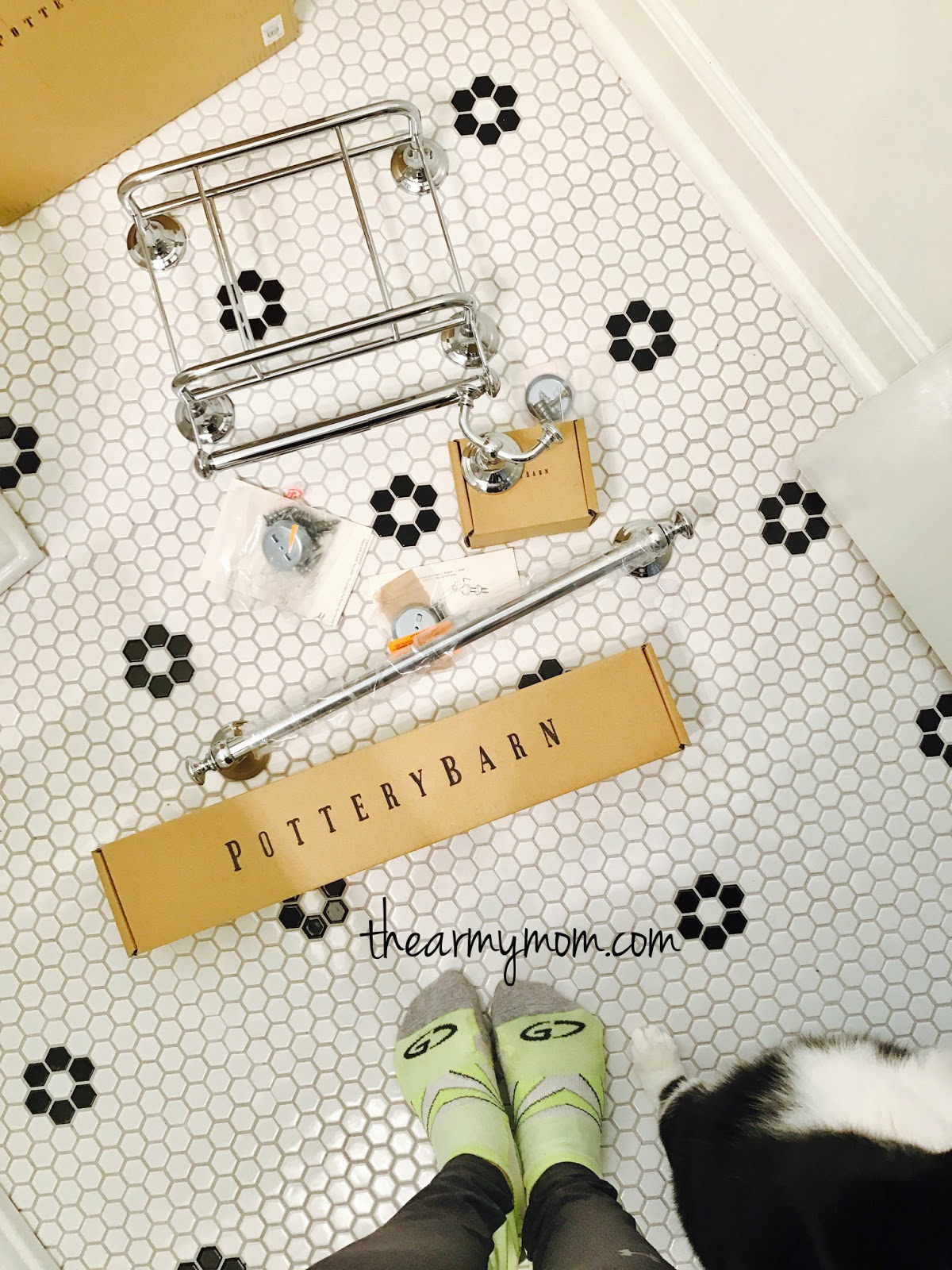 From Captain's Daughter to Army Mom Powder Room DIY Reremodel and new