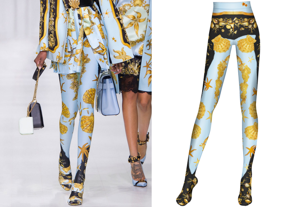 versace inspired leggings