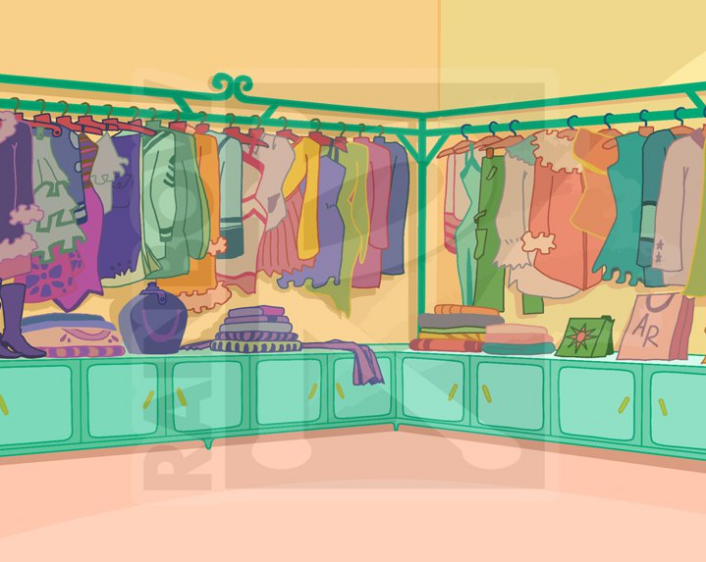 Магазин одежды картинка для детей