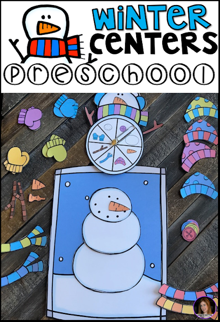 Are you looking for winter themed activities during the busy winter months? Then you will love our on our January Centers for Preschool. Each activity will keep your kids busy, while building important academic skills.