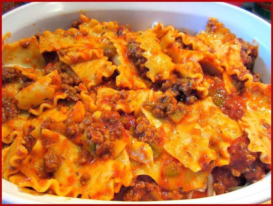 Fat Johnny's Front Porch Broken Lasagna Noodle Casserole