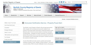 screen grab of Norfolk Deeds webpage