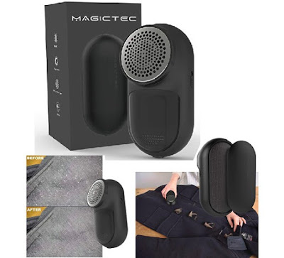 Magictec Fabric Trimmer - Rechargeable Lint Shaver - Fuzzs and Loose Threads Remover for Sweaters, Clothes and Household Furniture