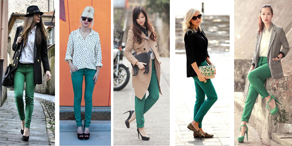 PANTALONES COLOR VERDE by maquillajebellezamujer.blogspot.com