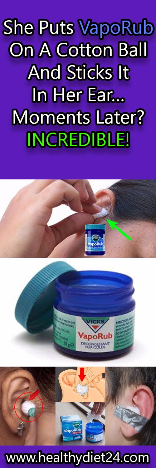 She Puts VapoRub On A Cotton Ball And Sticks It In Her Ear… Moments