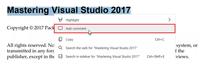 Here's how to add comments to PDF documents in Microsoft Edge (Chromium) browser