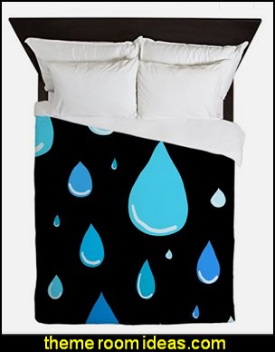 Falling Raindrops duvet covers rain theme bedding raindrops theme bedding weather themed bedroom ideas - rain decorating ideas for weather themed bedrooms - rain theme bedroom wall decorations - Rain Theme - Rainbow Theme - Sun Theme - Snow Theme - Ice Theme - Weather themed Nursery decor - seasonal decorating ideas - ideas for rain themed bedrooms - raindrop themed bedrooms - springtime shower - rain cloud wall decals - Raindrop garlands - Paper raindrops Falling Raindrops duvet covers rain theme bedding raindrops theme bedding