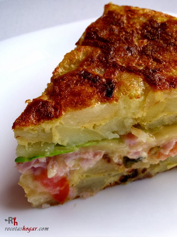 Tortilla española rellena - Receta de cocina casera