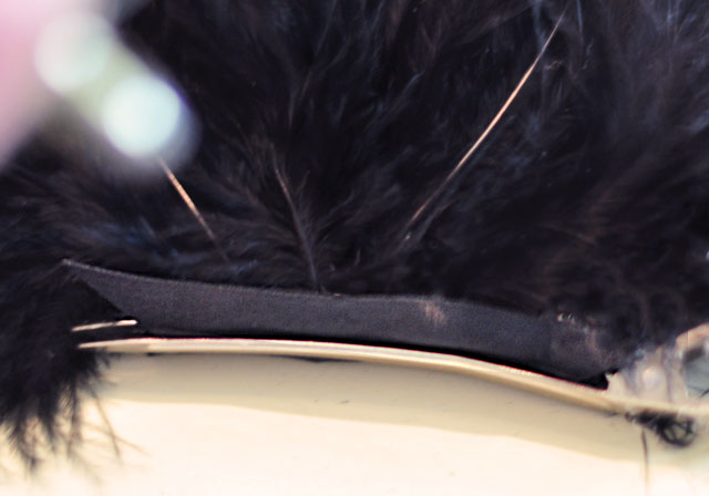 DIY Feather Faux Hawk, Black Feather Headdress