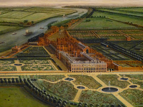 Detail from A View of Hampton Court by Leonard Knyff (c1703)
