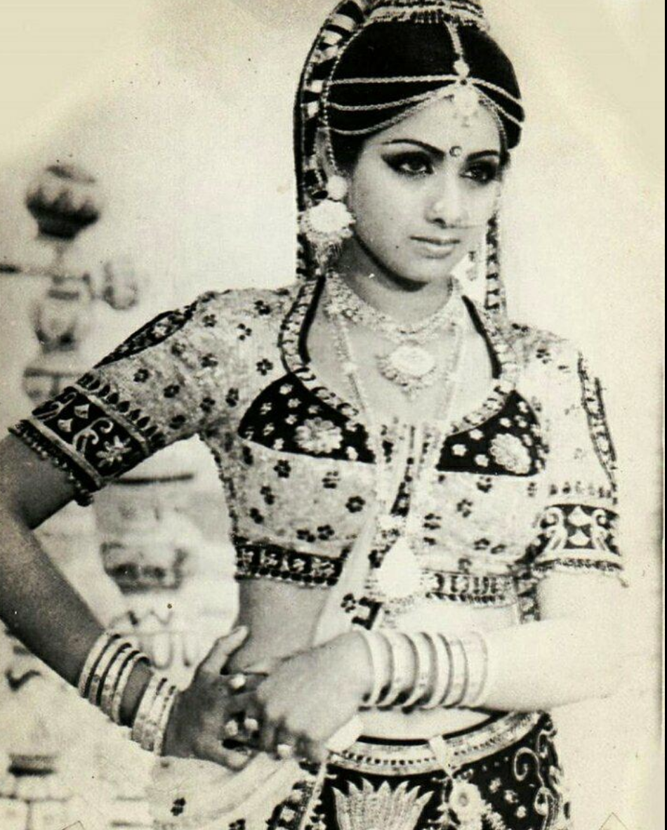 Sridevi Sridevi and Jeetendra in Himmatwala (1983) Sridevi's first