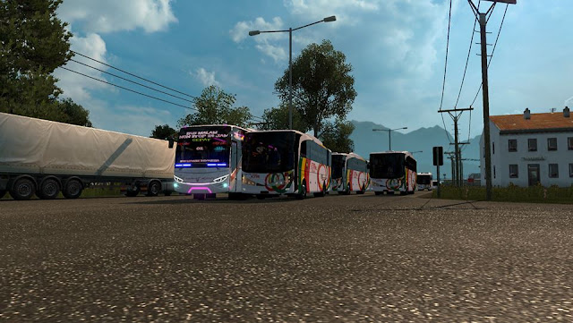 mod ets2 traffic bus npm (newmarco,euroliner) by uda boy