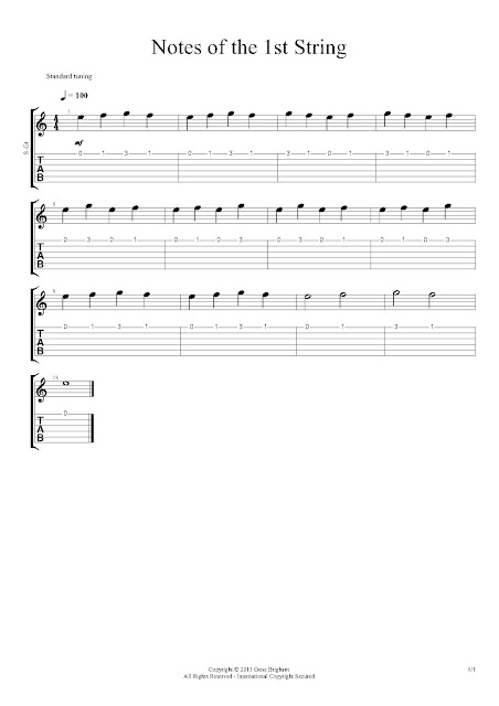 Beginning Guitar: The 1st string & a few more chords