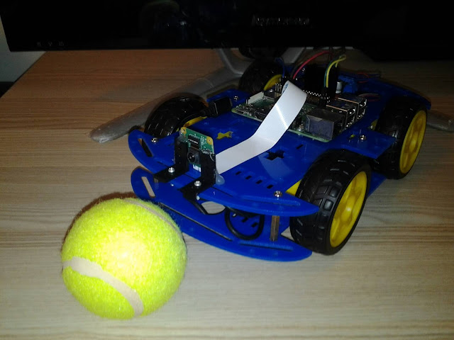 โปรเจค หุ่นยนต์ติดตามวัตถุ Raspberry Pi + OpenCV