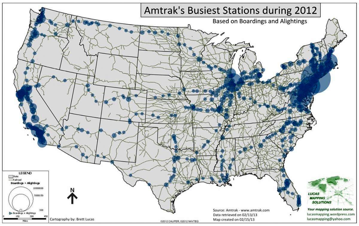 Amtrak Stations In Montana Map - Map