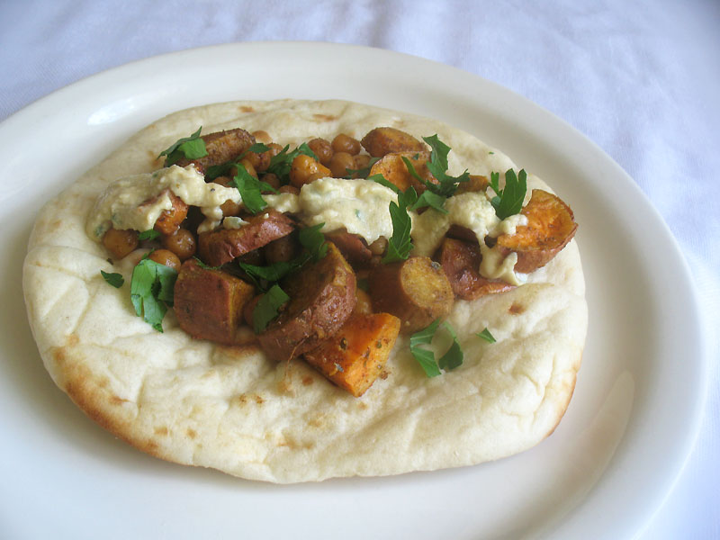 Vegetarian Sweet Potato Wraps with Crispy Chickpeas Lisa's Kitchen